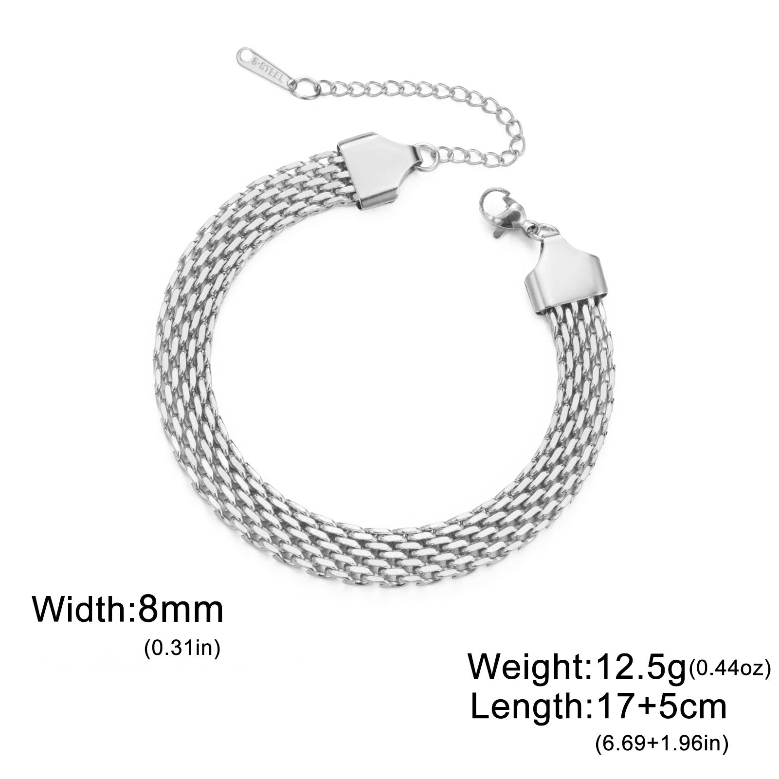Wholesale Vintage Basque Stainless Steel Bracelet